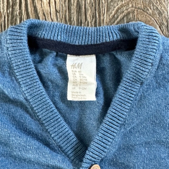 Н&M Baby Boy Cardigan, Size 12Months - Picture 4 of 4